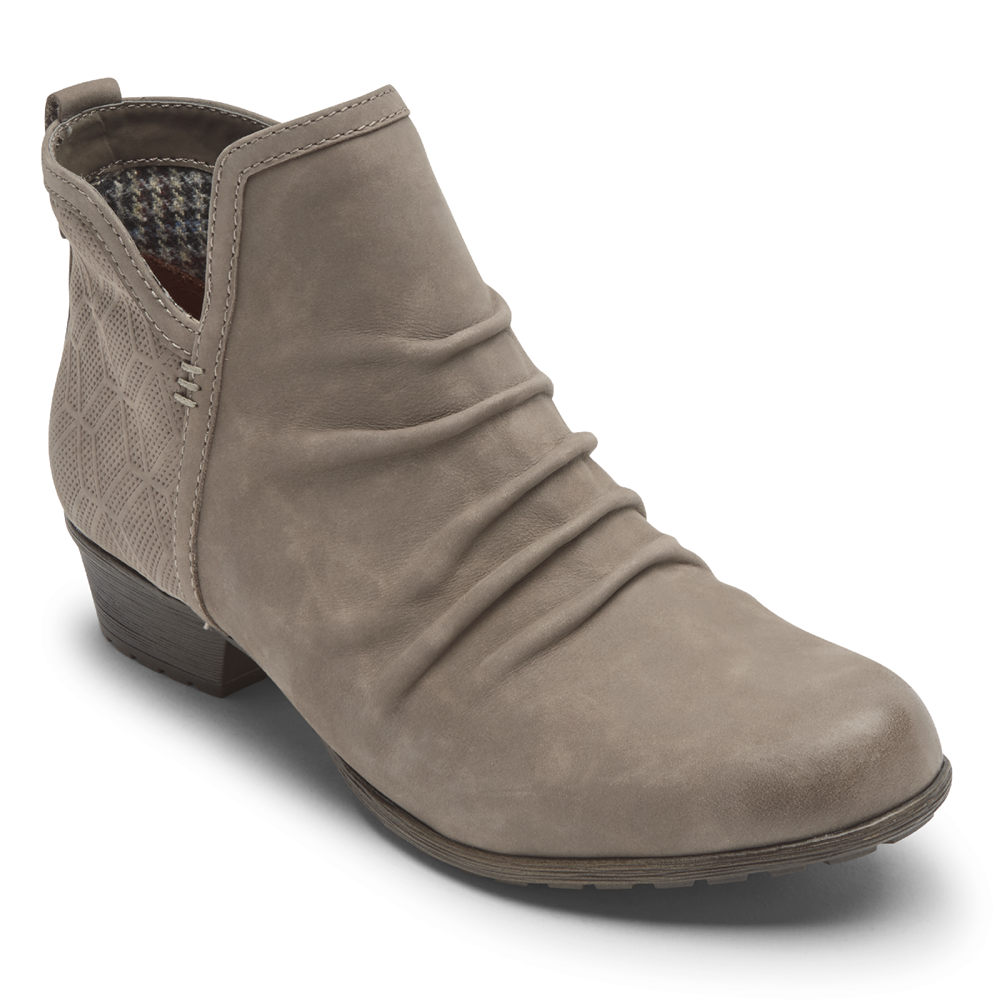 Rockport Boots For Womens Grey - Cobb Hill Gratasha 2 Panel - FA6032597